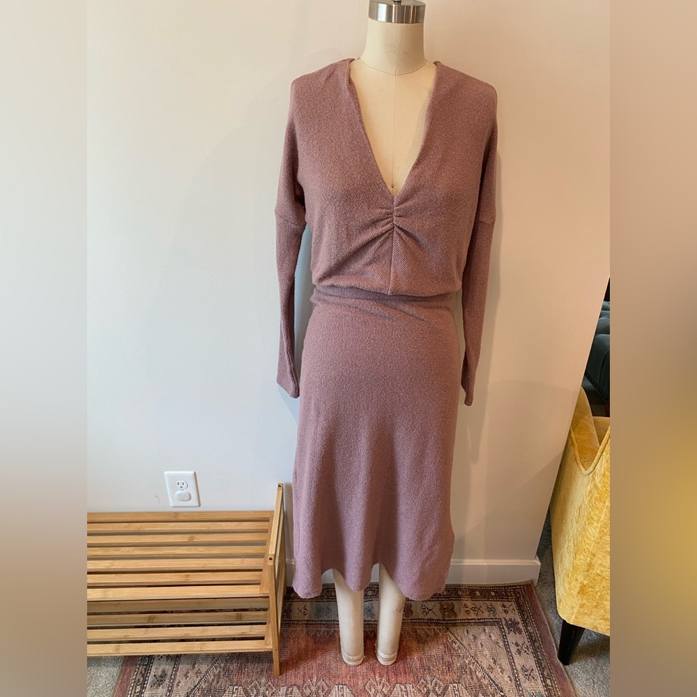 ERI + ALI Purple sweater dress